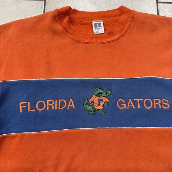 Vintage 80s Florida Gators Russell Crew Neck Sweater Adult Size XL Made in USA - Picture 6 of 8